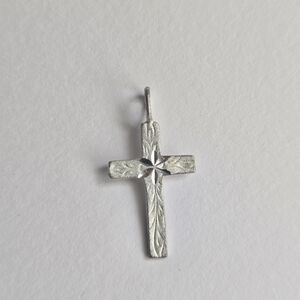 Sterling Silver Cross Pendant Charm